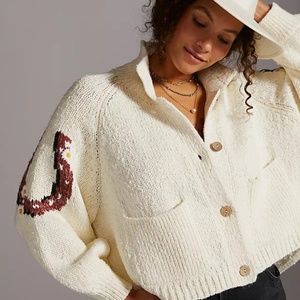 Anthropologie Pilcro Utility Sweater Jacket XL NWT